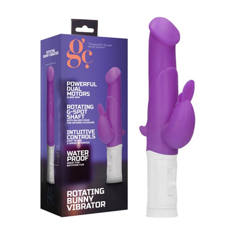 GC. Rotating Bunny Vibrator - Purple